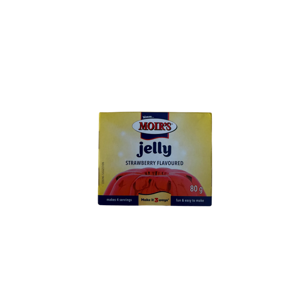 Moir’s Strawberry Flavoured Jelly 80g